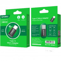 Adaptateur Kaku OTG USB Type C Vers Micro USB 3.0 Noir Adaptateur Kaku OTG USB Type C Vers Micro USB 3.0 Noir