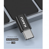 Adaptateur Kaku OTG USB Type C Vers Micro USB 3.0 Noir