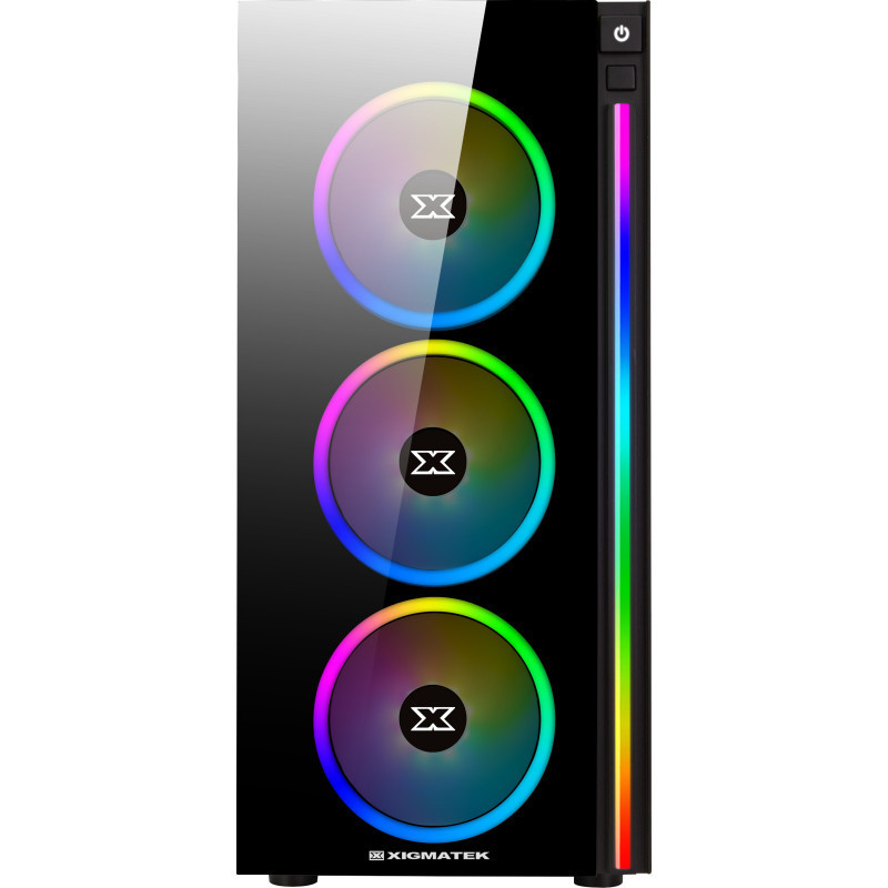 Boitier Gamer Xigmatek Posiedon RGB Noir (EN45143)