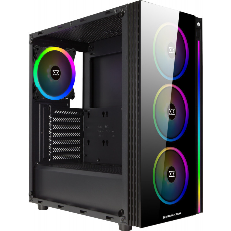 Boitier Gamer Xigmatek Posiedon RGB Noir (EN45143)