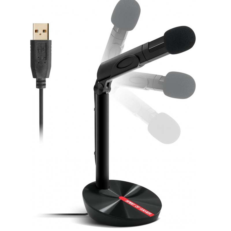 Microphone Spirit of Gamer EKO - Noir & Rouge