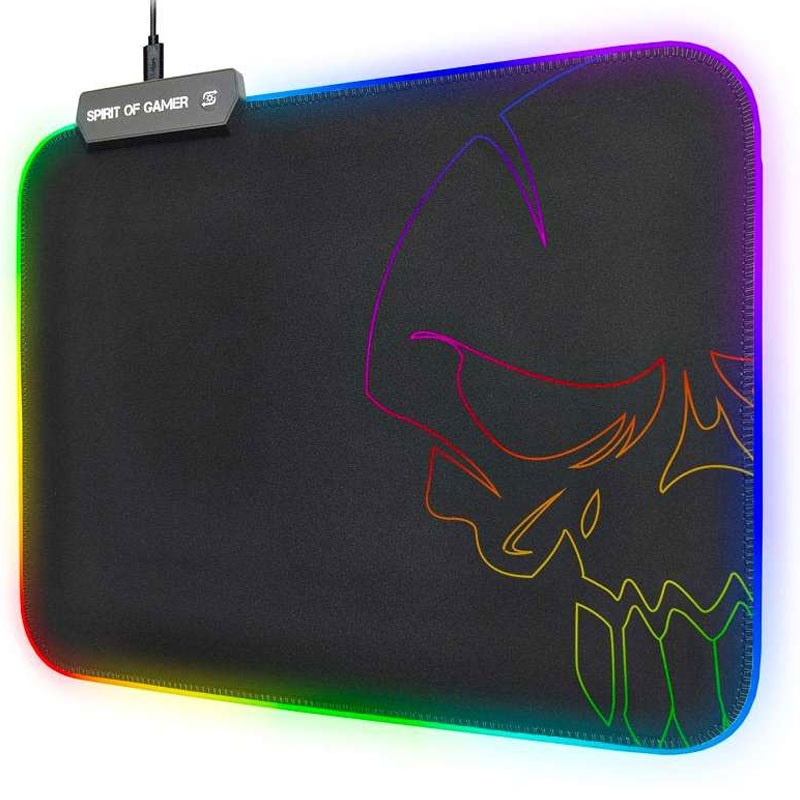 Tapis Souris Gaming Spirit Of Gamer Skull RGB Noir