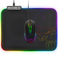 Tapis Souris Gaming Spirit Of Gamer Skull RGB Noir Tapis Souris Gaming Spirit Of Gamer Skull RGB Noir
