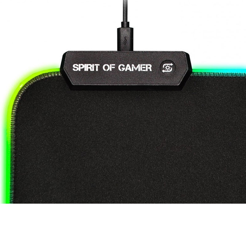 Tapis Souris Gaming Spirit Of Gamer Skull RGB Noir