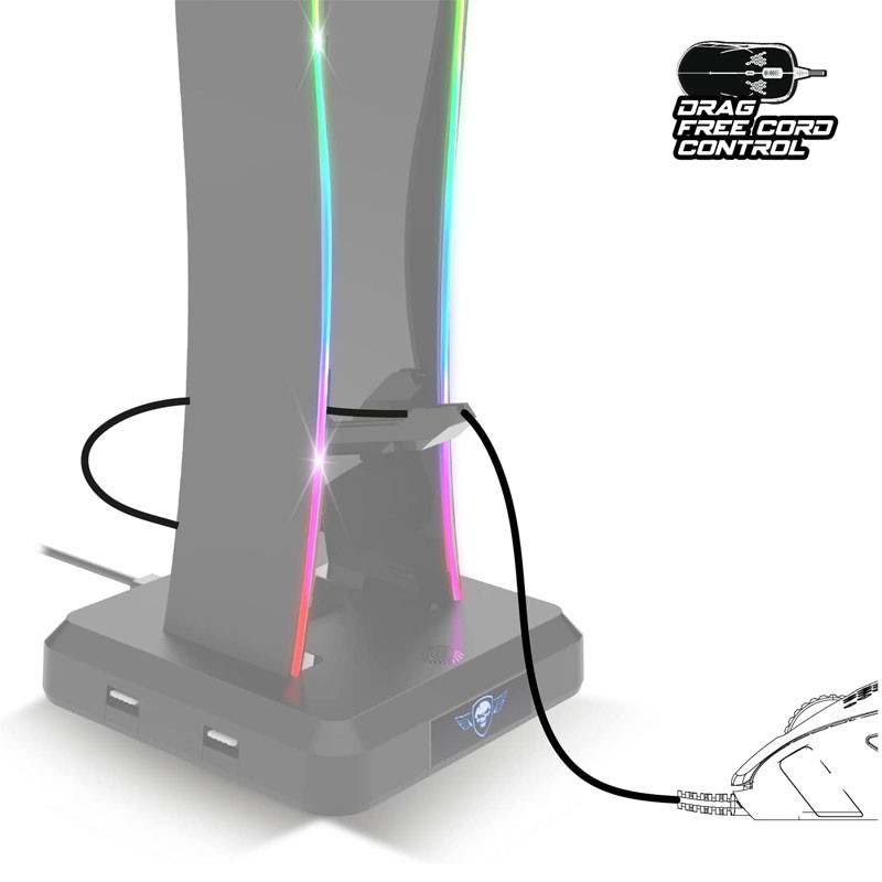 Support De Casque Spirit Of Gamer RGB Noir