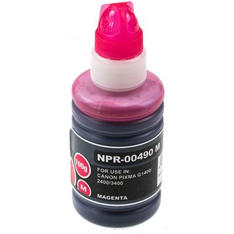 Bouteille D'encre Adaptable Canon GI-490 Magenta