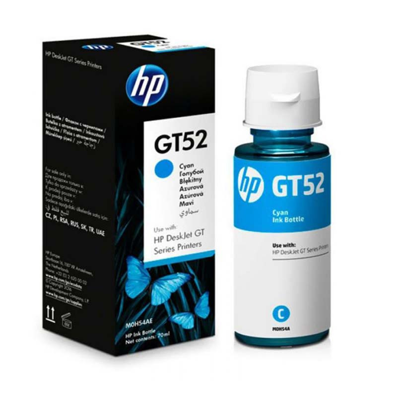 Bouteille D'encre HP Original GT52 - CYAN