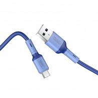 Câble Chargeur Hoco USB Vers Micro USB Bleu