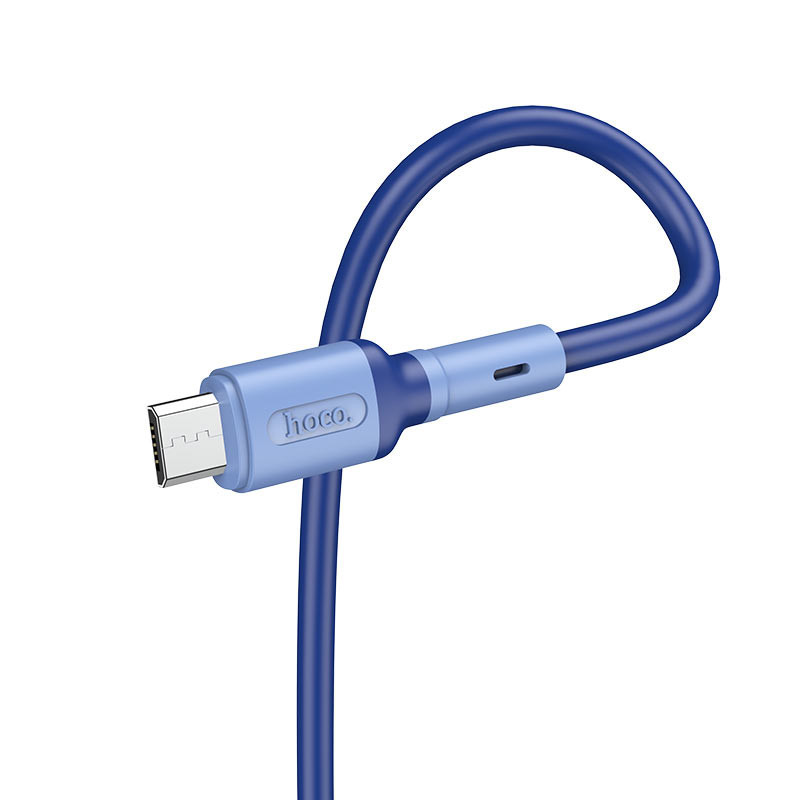 Câble Chargeur Hoco USB Vers Micro USB Bleu