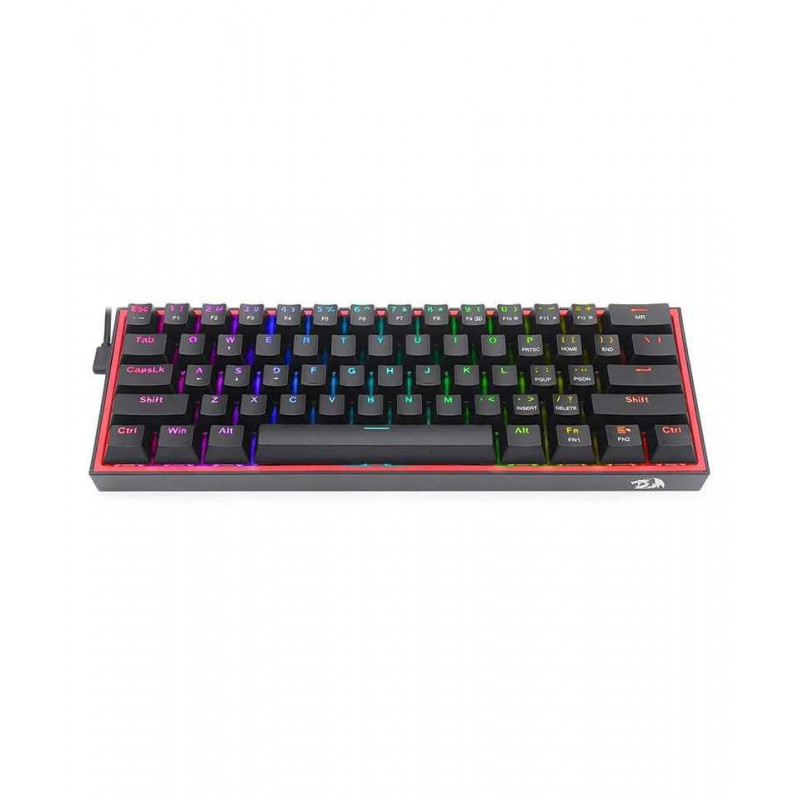Clavier Gaming Mécanique Redragon FIZZ K617 FULL RGB RED Noir Noir