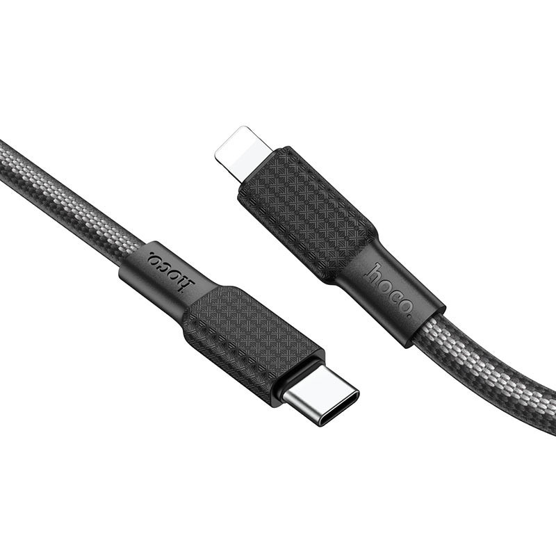 Câble Chargeur Hoco X69 USB Vers Lightning Noir