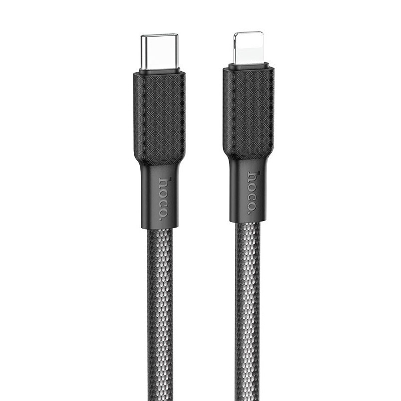 Câble Chargeur Hoco X69 USB Vers Lightning Noir Câble Chargeur Hoco X69 USB Vers Lightning Noir