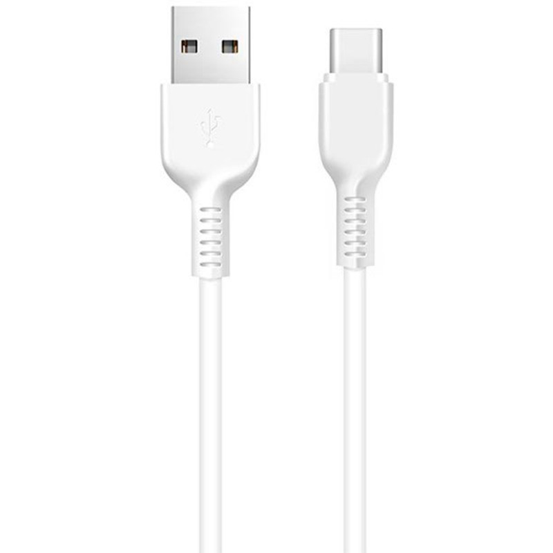Câble Chargeur Hoco X20 USB Vers Type-C Blanc Câble Chargeur Hoco X20 USB Vers Type-C Blanc