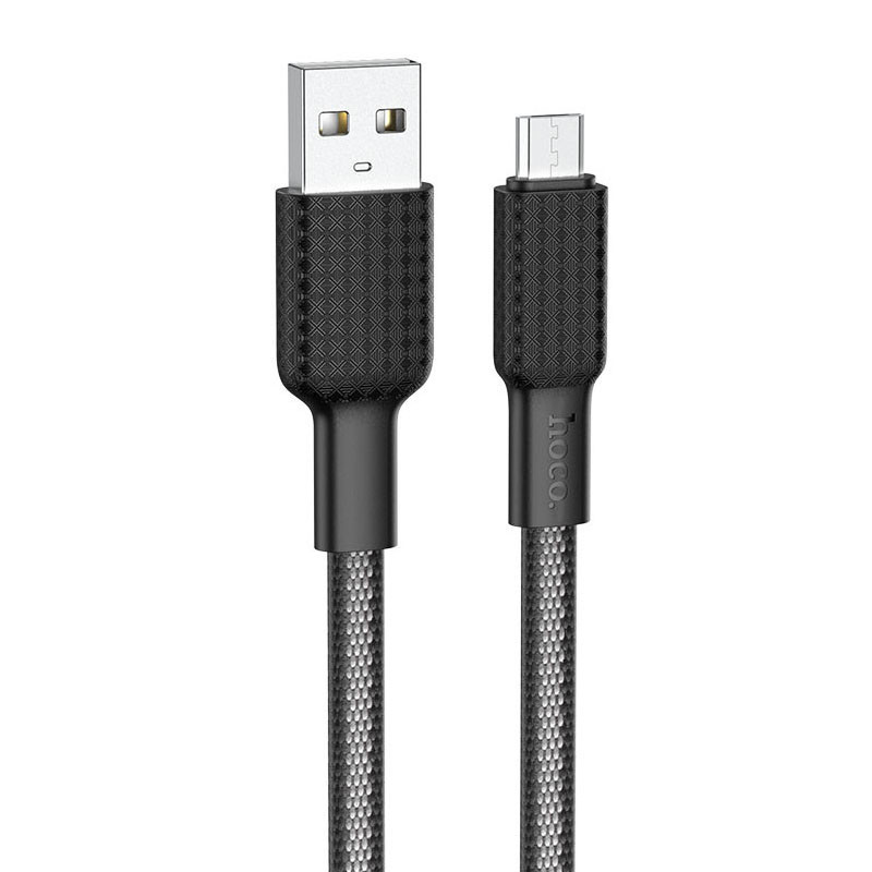 Câble Chargeur Hoco X69 USB Vers Micro USB Noir Câble Chargeur Hoco X69 USB Vers Micro USB Noir