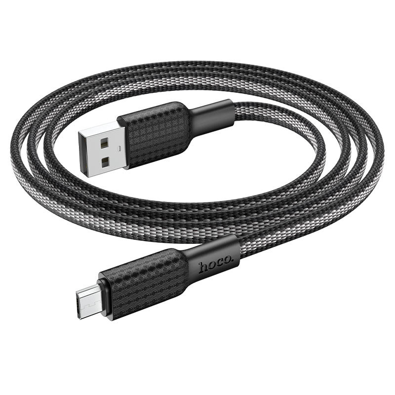 Câble Chargeur Hoco X69 USB Vers Micro USB Noir