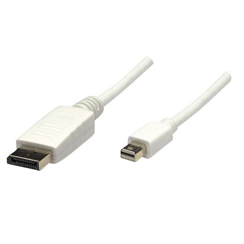 DisplayPort / Mini DisplayPort / DisplayPort Mâle 2 M Blanc DisplayPort / Mini DisplayPort / DisplayPort Mâle 2 M Blanc