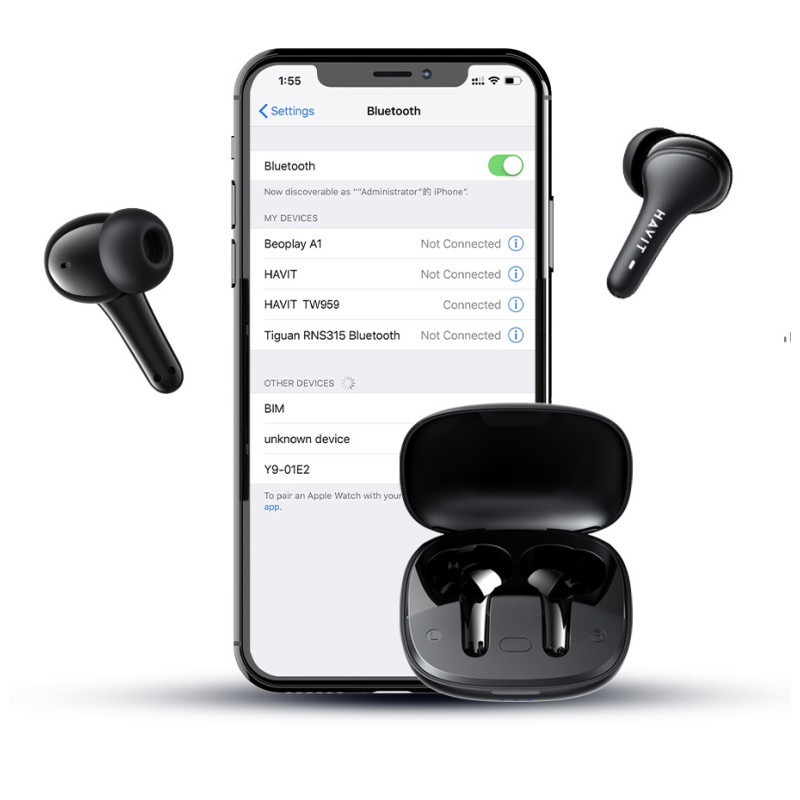 Écouteurs Bluetooth Havit TW959 Noir