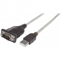 Convertisseur USB Série DB9 Manhattan Noir Convertisseur USB Série DB9 Manhattan Noir
