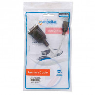 Convertisseur USB Série DB9 Manhattan Noir Convertisseur USB Série DB9 Manhattan Noir