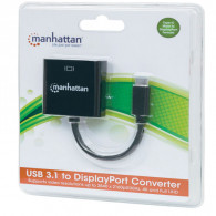 Convertisseur Manhattan USB 3.1 Vers DP Femelle Noir