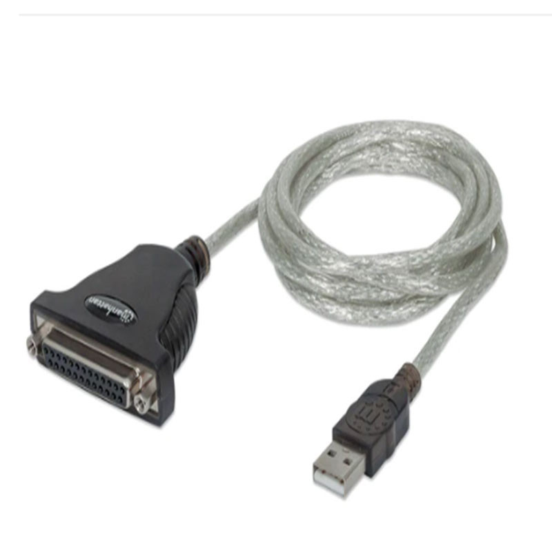 Convertisseur d'imprimante Parallèle Manhattan USB Vers DB25 Noir
