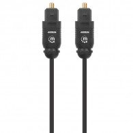 Câble Audio Numérique Toslink Manhattan Noir (356084) Câble Audio Numérique Toslink Manhattan Noir (356084)