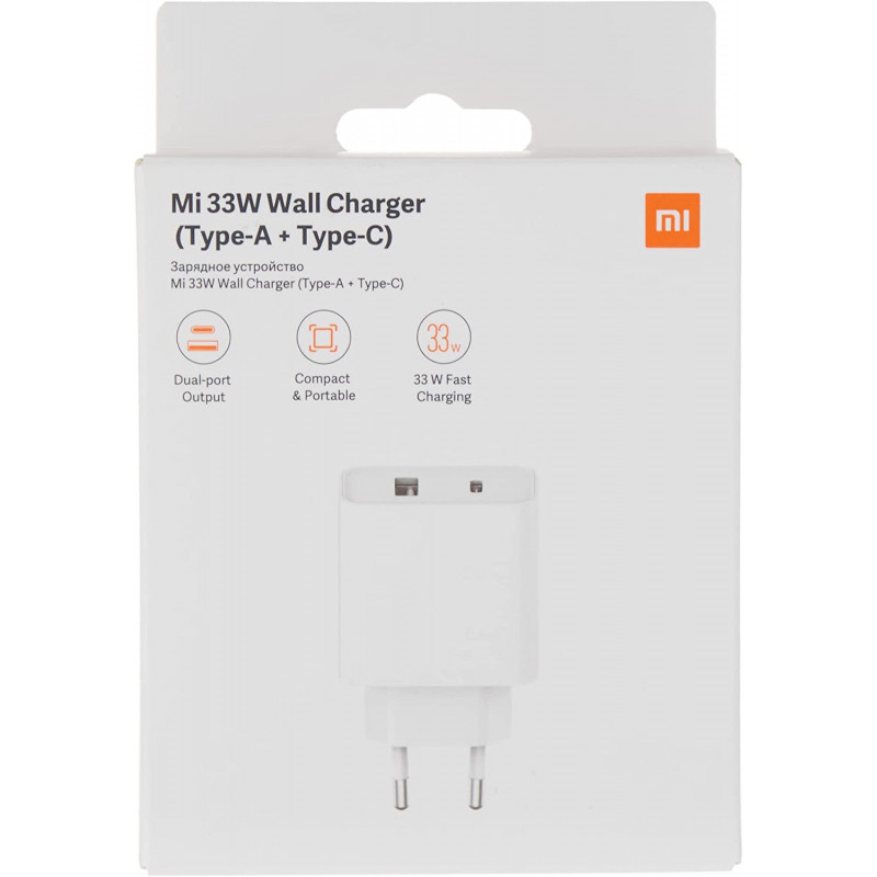 Chargeur Secteur Xiaomi 32427 2 Ports 33W - Blanc