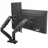 Support De Bureau Pour 2 Ecrans PC LCD à LED De 17"-30" Noir