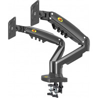 Support De Bureau Pour 2 Ecrans PC LCD à LED De 17"-30" Noir