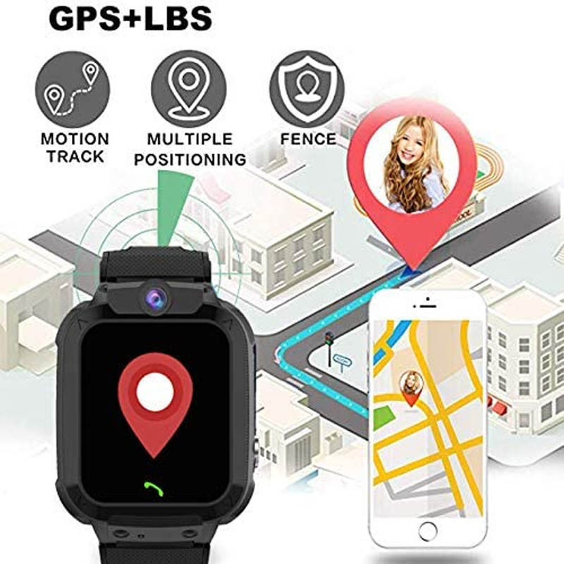 Montre Enfant Intelligente Connecté Gps Tracker- Noir