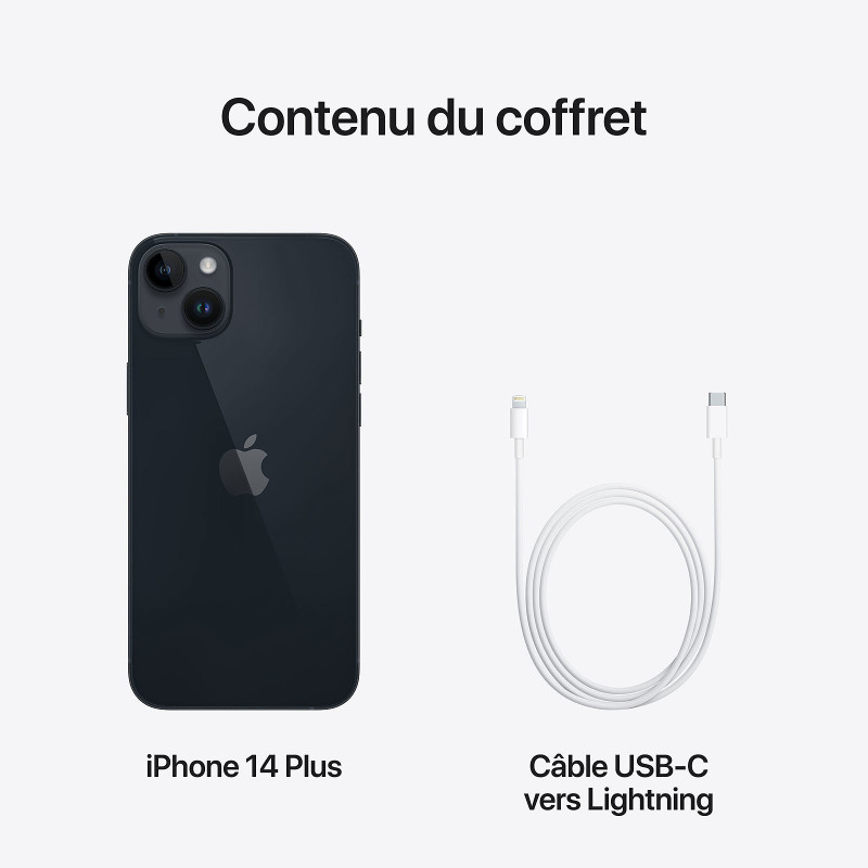 iPhone 14 Plus 128Go Noir