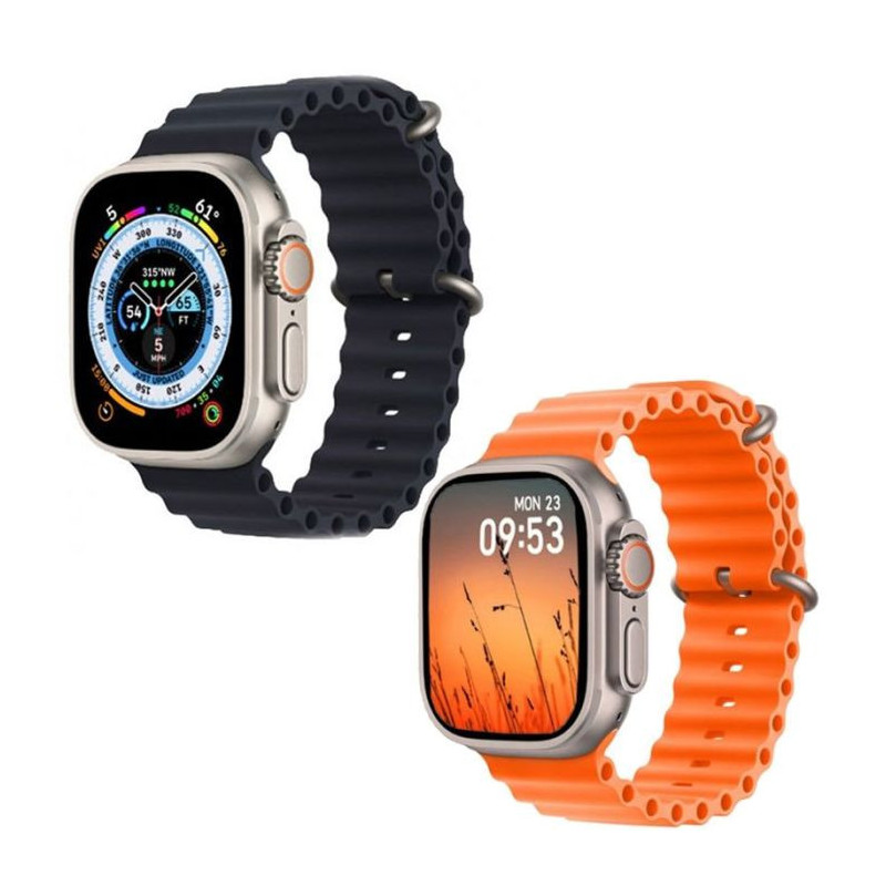 Montre Connectée + Ecouteurs Sans fil HAINO TEKO GP-8 Double Bracelet