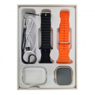 Montre Connectée + Ecouteurs Sans fil HAINO TEKO GP-8 Double Bracelet