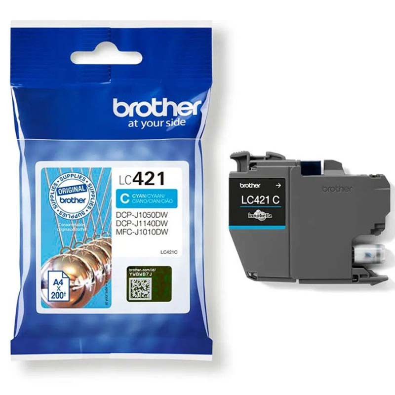 Cartouche Jet d'encre Original BROTHER LC421C - Cyan
