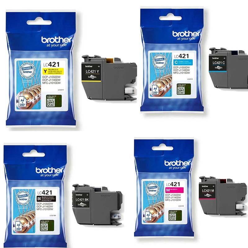 Pack De 4 Cartouches D'encre Originales Brother - Noir /Cyan /Magenta / Jaune