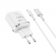 Chargeur Borofone BA36A 1 Port USB Vers Type-C - Blanc Chargeur Borofone BA36A 1 Port USB Vers Type-C - Blanc