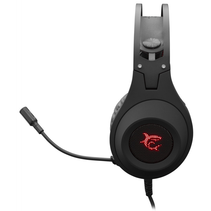 Micro Casque Gamer White Shark Wildcat GH-2041 - Noir & Rouge