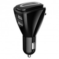 Oreillette Bluetooth & Adaptateur De Chargeur De Voiture USB - Noir