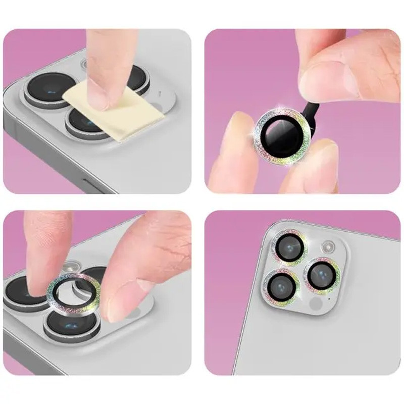 Protecteurs d'Objectifs Camera Pour iphone 14 Pro Max - Multi Couleur