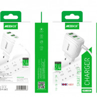 Chargeur Secteur Modemcat Mtc-004 2 USB 2.4A Micro - Blanc