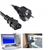 Câble Alimentation Pour Pc De Bureau Noir