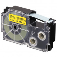Cassette à Ruban Adhésif Casio XR-12YW1 12 mm Noir & Jaune
