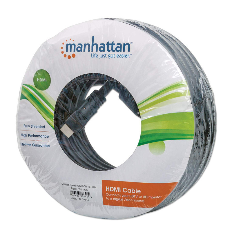 Câble HDMI Manhatan 308434 15M Noir