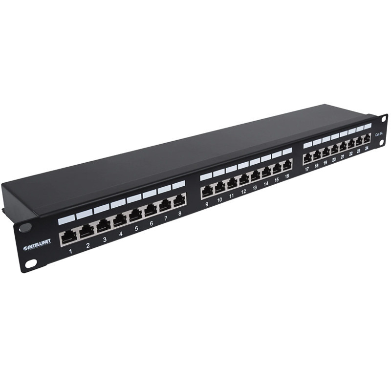 Panneau de Brassage Intellinet 24 Ports RJ45 Cat6A FTP