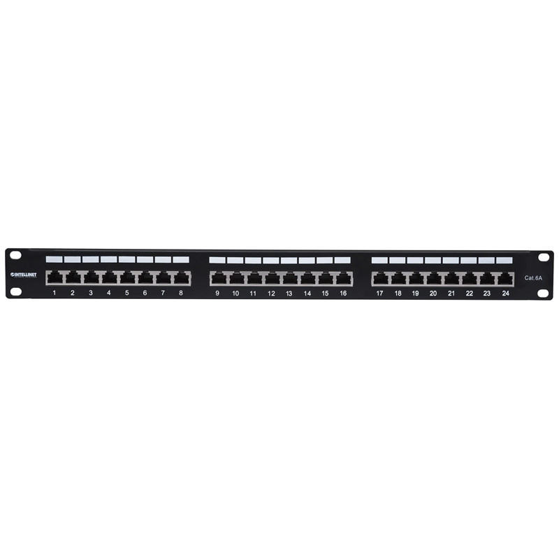 Panneau de Brassage Intellinet 24 Ports RJ45 Cat6A FTP