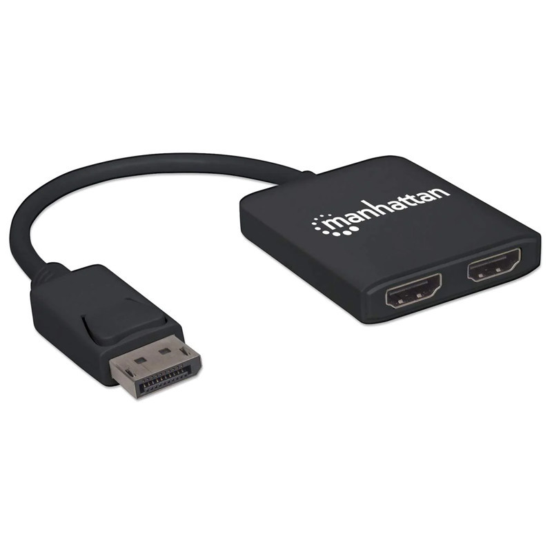 Adaptateur Manhattan DisplayPort Vers Double HDMI - MST Hub