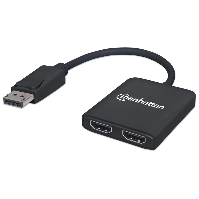 Adaptateur Manhattan DisplayPort Vers Double HDMI - MST Hub