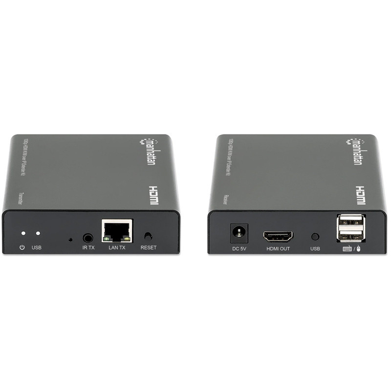 Kit d'Extension KVM HDMI Manhattan 1080p sur IP Noir Kit d'Extension KVM HDMI Manhattan 1080p sur IP Noir
