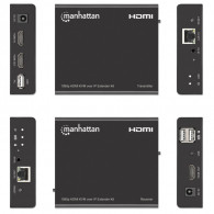 Kit d'Extension KVM HDMI Manhattan 1080p sur IP Noir Kit d'Extension KVM HDMI Manhattan 1080p sur IP Noir
