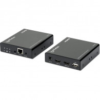 Kit d'Extension KVM HDMI Manhattan 1080p sur IP Noir Kit d'Extension KVM HDMI Manhattan 1080p sur IP Noir